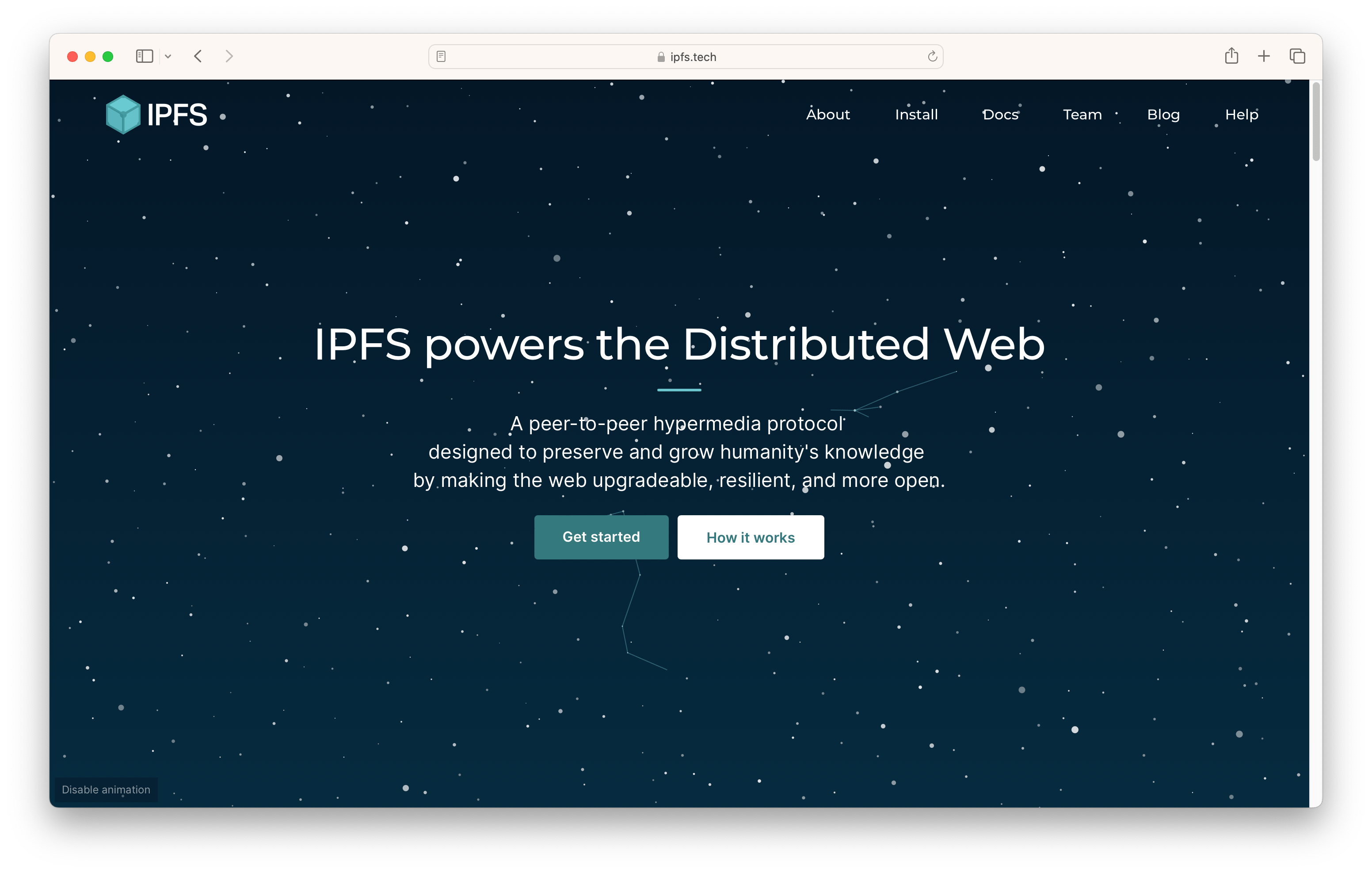 Screenshot of IPFS renterd storage backend