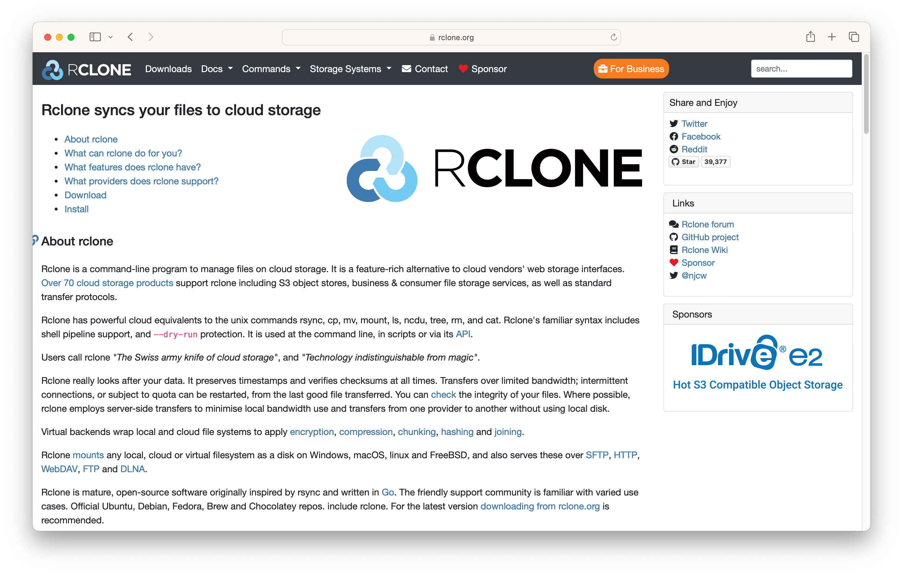 Screenshot of Learn how to mount renterd storage locally with rclone